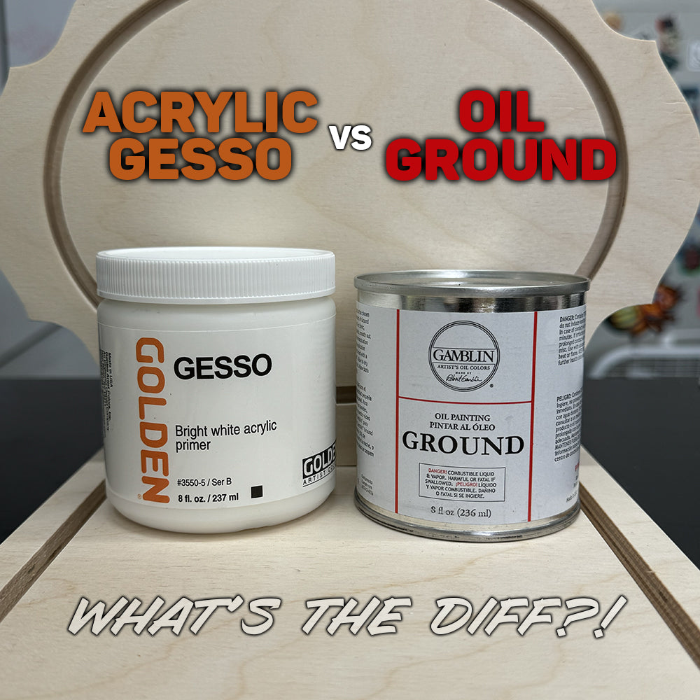 The Difference Between Oil Ground and Acrylic Gesso