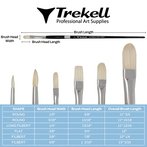 Trekell Hog Bristle Long Handle Top Sellers Brush Set