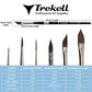 Trekell Onyx Short Handle Top Sellers Brush Set
