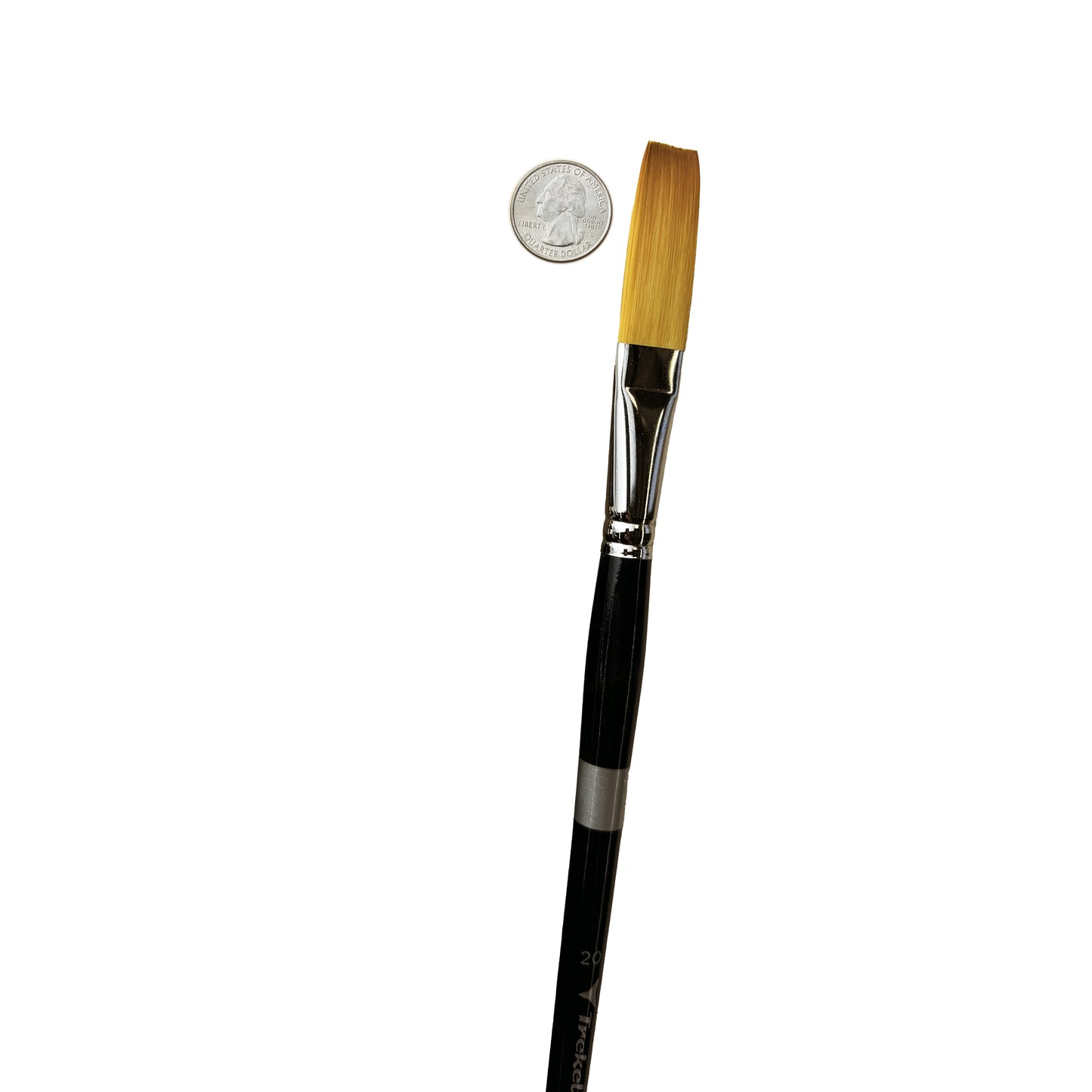 Trekell Golden Taklon Art Brushes - Long Handle - Big Brush