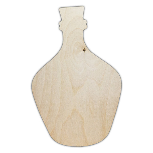 bottle shaped wood canvas