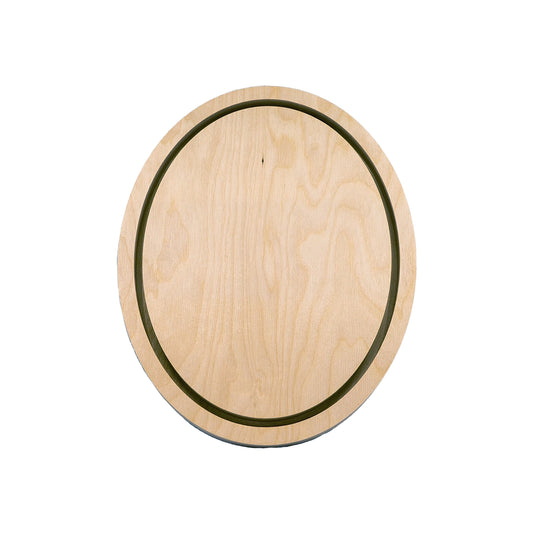 Panel flotante Trekell Ellipse - Lona de madera ovalada + marco