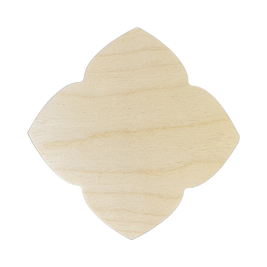 a wood canvas that looks like a flower on a white background