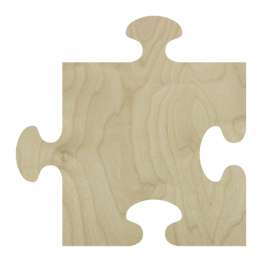 a jigsaw piece shaped wood canvas