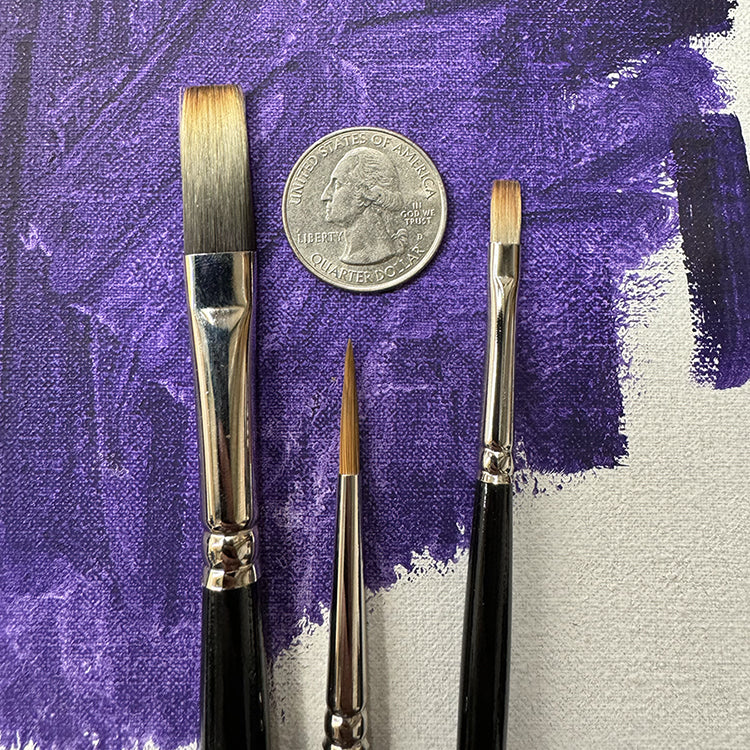 Nick Runge's 3-piece Oil Brush Set