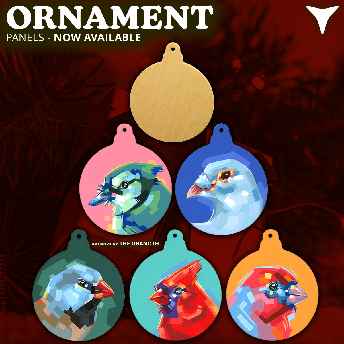 an advertisement for ornament panels now available