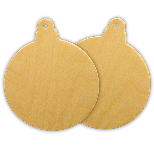 Trekell Round Ornament Panel - 2 Pack - Wooden Painting Canvas