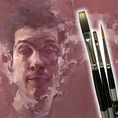 Nick Runge's 3-piece Oil Brush Set