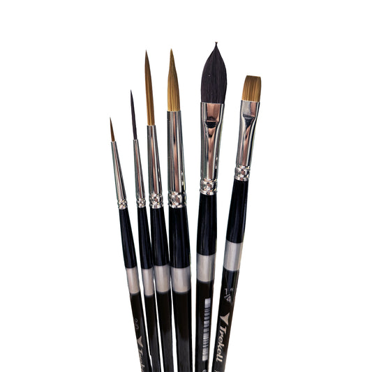 Watercolor Brush Bundle - Premium Short Handle Collection