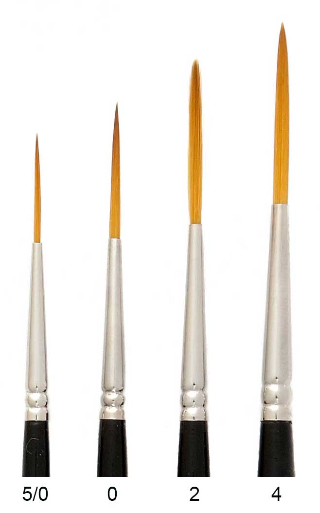 Trekell Golden Taklon Brushes for Acrylic and Watercolor Painting