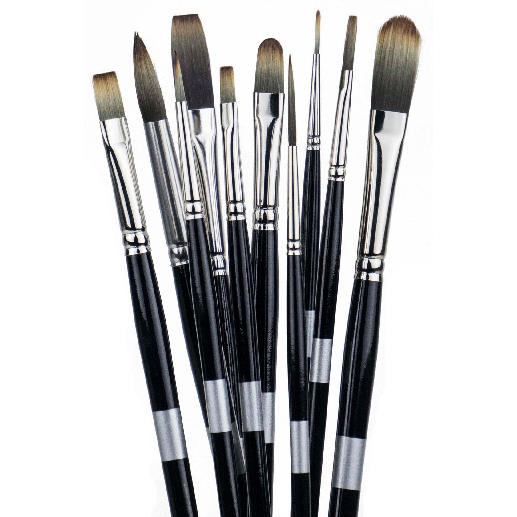 Trekell Spectrum Brush | Synthetic Long Handle Art Brushes