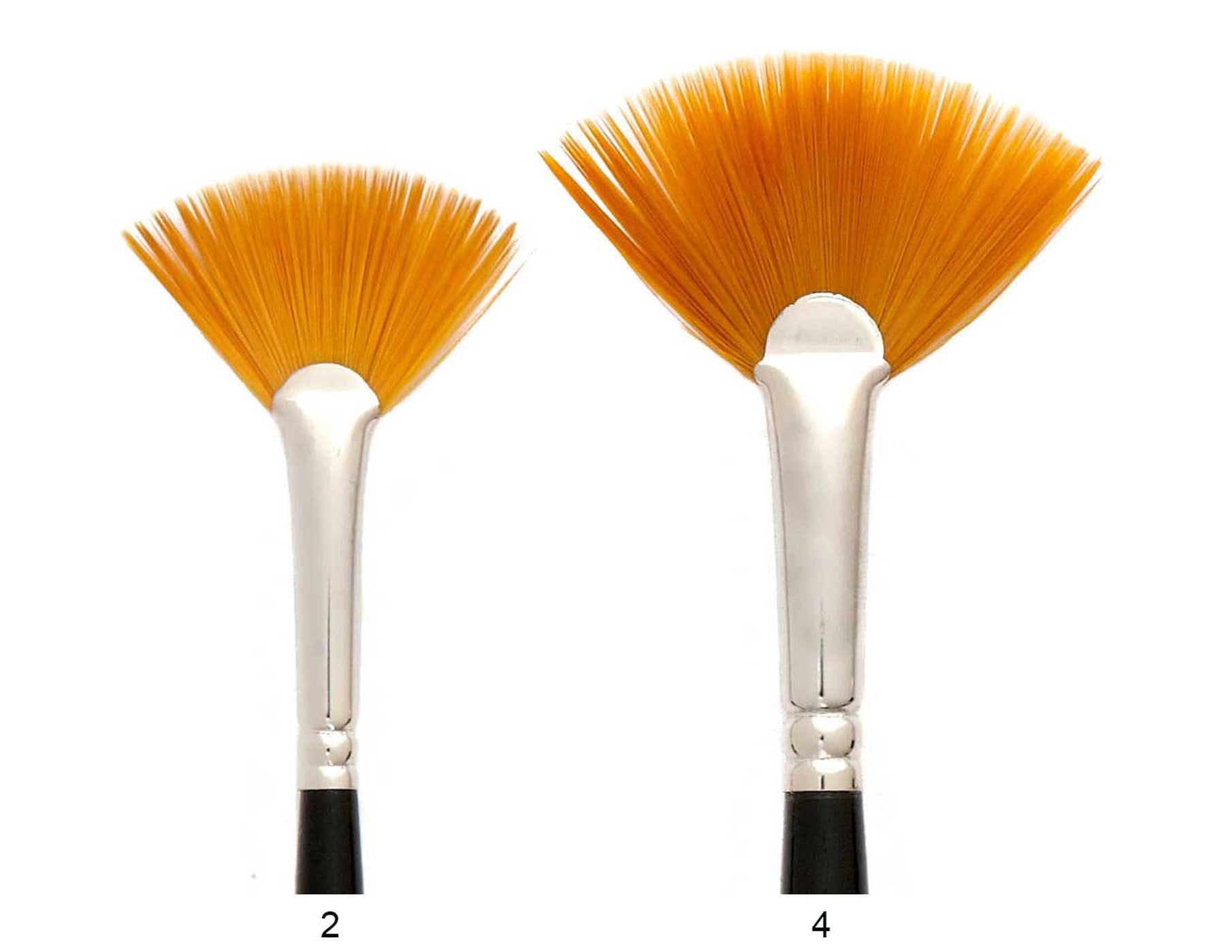 Trekell Golden Taklon Long Handle Brush for Acrylic and Oil